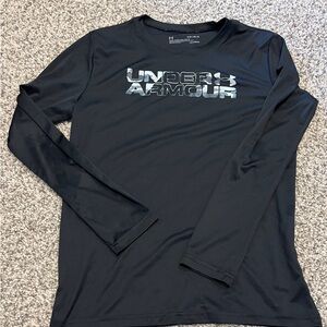 Boy’s UA Black Long Sleeve Shirt- YLG